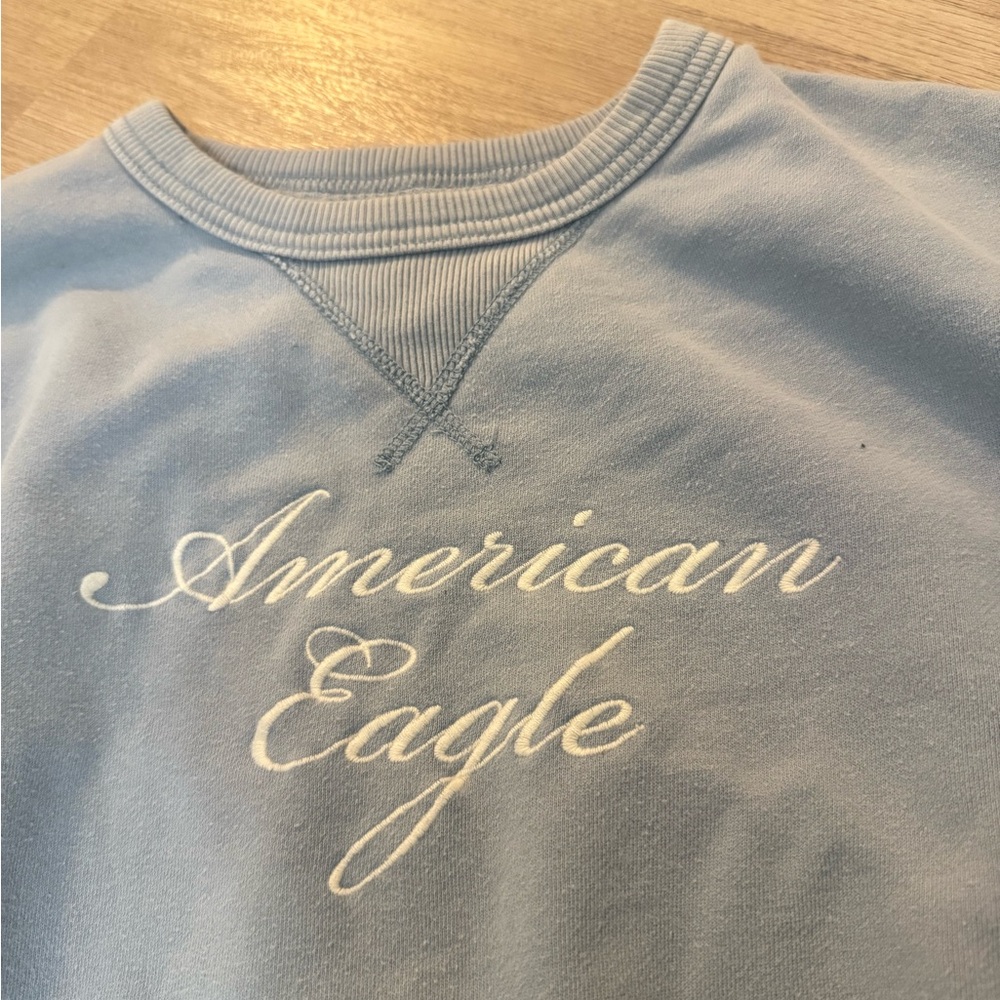 Light Blue Crewneck American Eagle